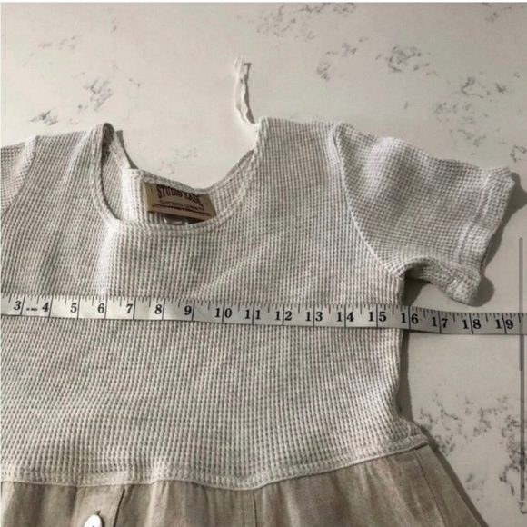 STUDIO EASE maxi button from the waist down short sleeve dress XXS - Picture 8 of 12